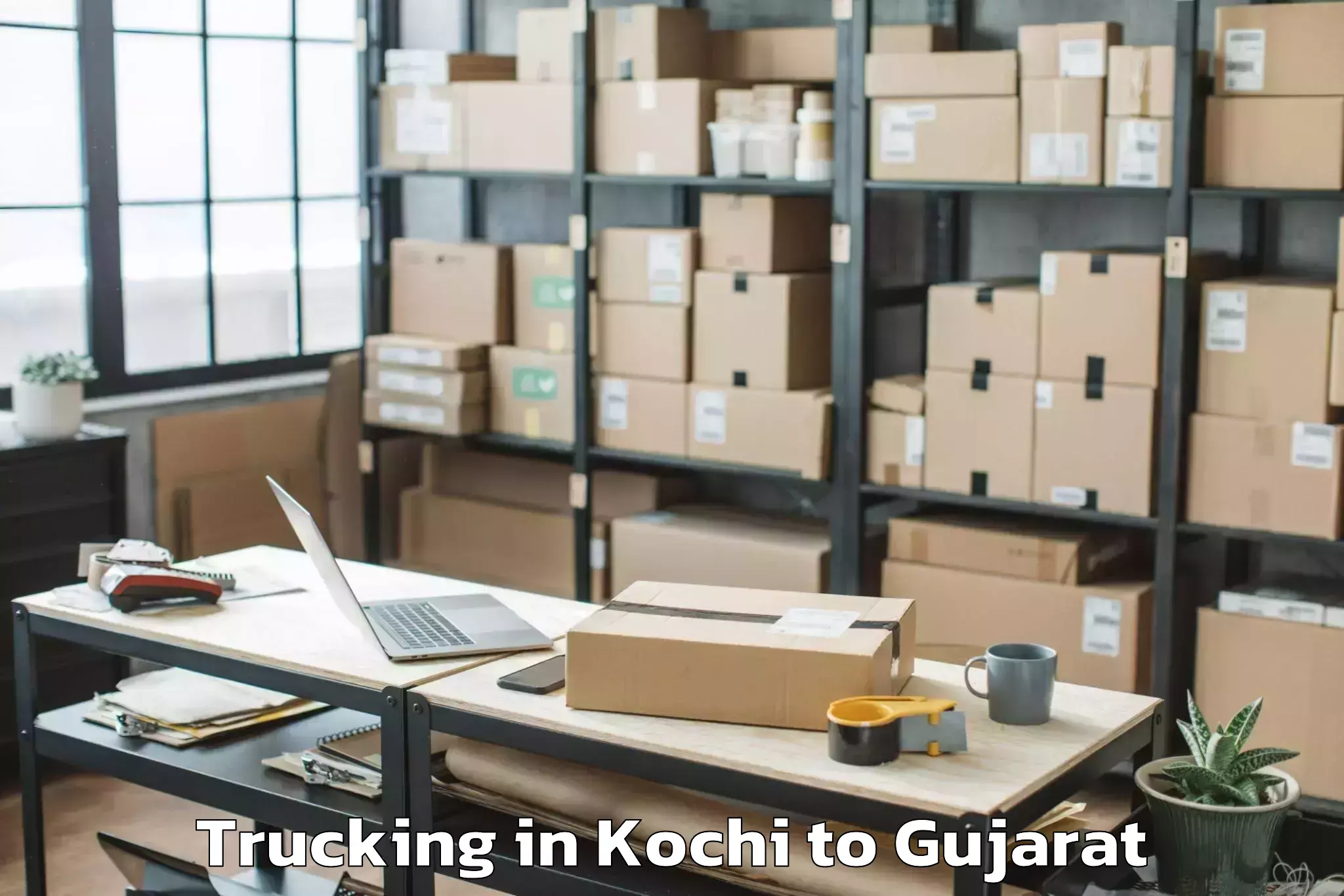 Kochi to Jodiya Bandar Trucking Booking